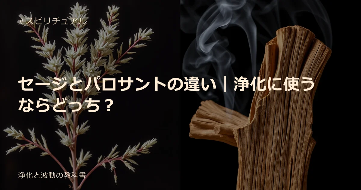 セージとパロサントの違い｜浄化に使うならどっち？