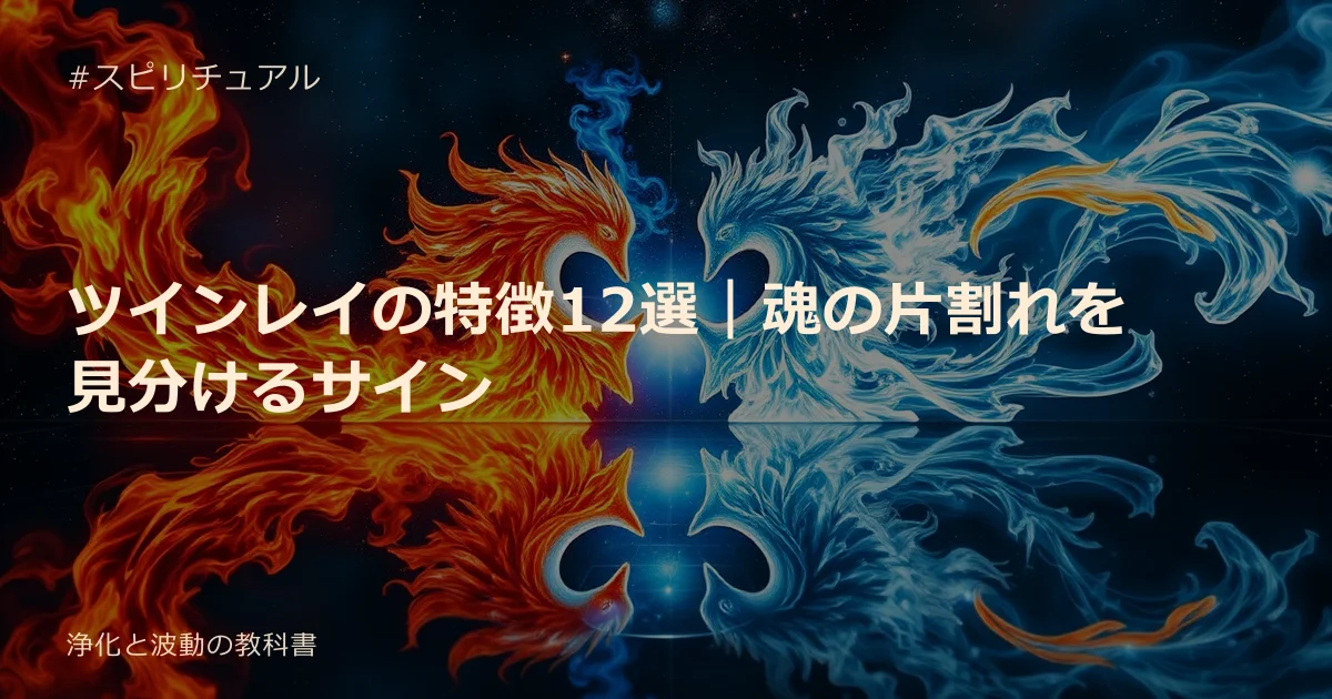 ツインレイの特徴12選｜魂の片割れを見分けるサイン